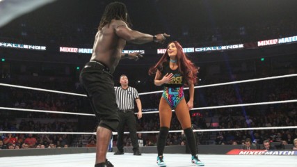 R-Truth & Carmella dodge an attack in favor of a dance break