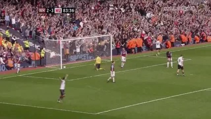 West Ham 2-4 Manchester United ( Hernandez )
