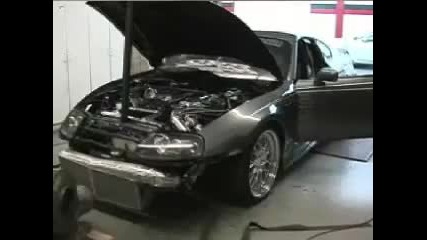 870 hp Twin - Turbo Toyota Supra Mkiv Boosting 40 lbs.