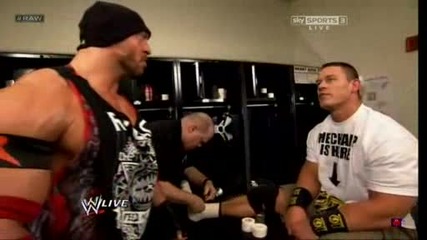 Raw 04/29/13 - John Cena и Ryback | Backstage |..