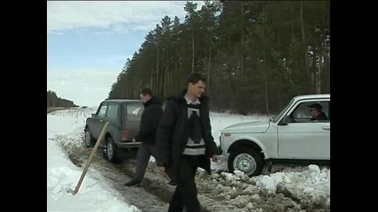Нива Lada Niva 4x4 M. Тест-драйв, winter road-drive. Испытание снегом.
