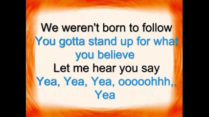 Bon Jovi - We werent born to follow 