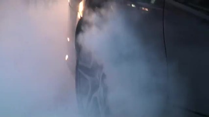 Mercedes C63 Amg Massive Burnout!!!!! 