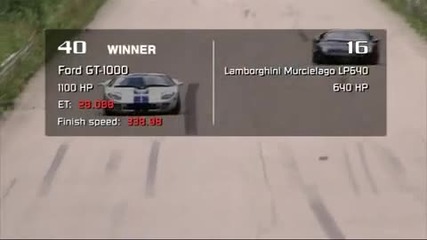 Ford Gt Издухва Lamborghini Lp640