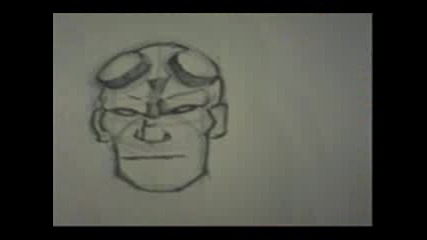 Рисуване На Главата На Hellboy