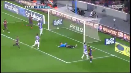 Барселона - Реал Валядолид 1:0, Педро (21)