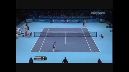 Djokovic v. Soderling London 09 Round Robin 