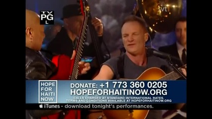 Sting - Driven To Tears (live Hope For Haiti 2010) 