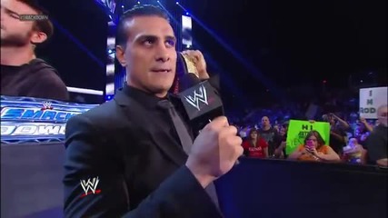 The fuse gets lit on the fireworks between Cm Punk and Alberto Del Rio Smackdown, July 5, 2013