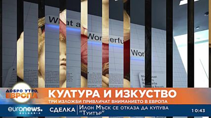 Три изложби привличат вниманието в Европа 