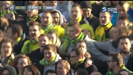 Публиката на Нант подкрепя мощно "канарчетата"