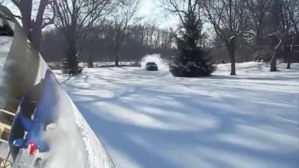 Conor Daly snow drifting 2010