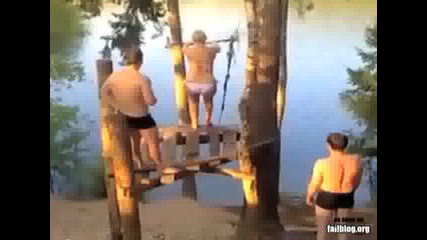 Rope Swing Fail 