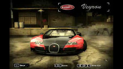 Nfs Most Wanted Tuning na Bugatti Veyron
