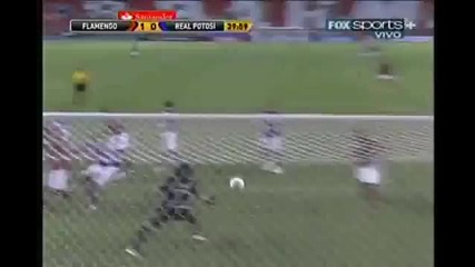 Един гений е достатъчен Роналдиньо спаси Фламенго Flamengo 2 - 0 Real Potosi Copa Libertadores 2012