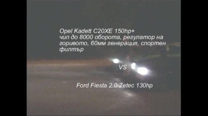 Alfa 166, Ford & Peugeot Vs Opel Kadett C20xe 