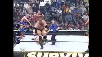 Wwe - Survivor Series 2003 - Team Angle vs Team Lesnar [ Eliminating Match ] 2/4