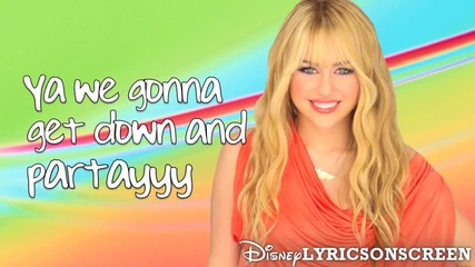 Hannah Montana - Gonna Get This (ft. Iyaz)(lyrics Video) Hd