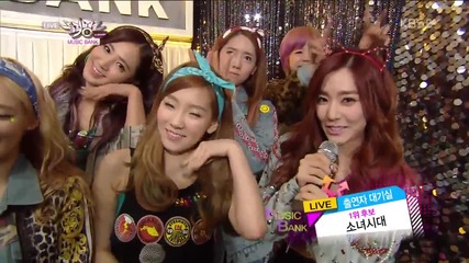 (hd) Snsd - Back stage ~ Music Bank (11.01.2013)