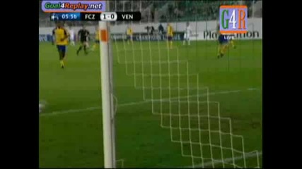 25/08/2009 Zurich - Ventspils 1 - 0 Goal na Johan Vonlanthen