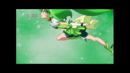 Smile Precure Cure March Transformation and Attack