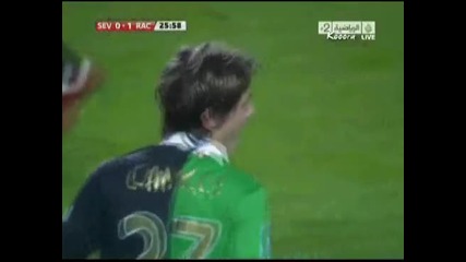 Sevilla 0 - 1 Racing Santander Sergio Canales Супер Гол 