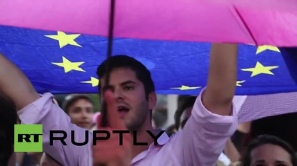 Greece: Thousands urge for "yes" vote on bailout referendum