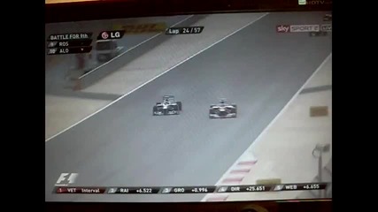 F1 Гран при на Бахрейн 2012 - Rosberg vs. Alonso