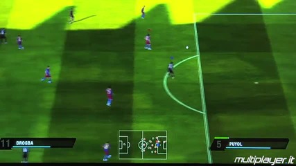 Fifa 11 - Barcelona vs Chelsea Gameplay on Gamescom