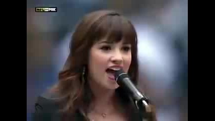 Demi Lovato Singing The National Anthem