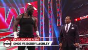 Omos y Lashley en la JAULA DE ACERO: WWE Ahora, May 16, 2022