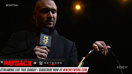 Karrion Kross relinquishes the NXT Championship: WWE NXT, Aug. 26, 2020