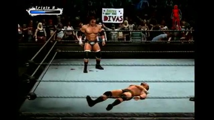 Smackdown vs Raw 2009 - Triple H vs Randy Orton Last Man Standing 4/4 
