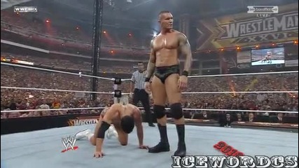 Ted Dibiase vs. Cody Rhodes vs. Randy Orton - (wrestlemania 26) - края на мача 