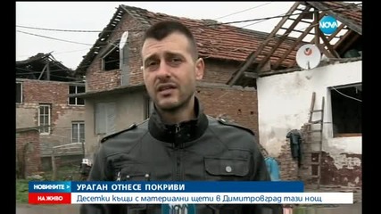 Ураганен вятър бушува в Димитровград