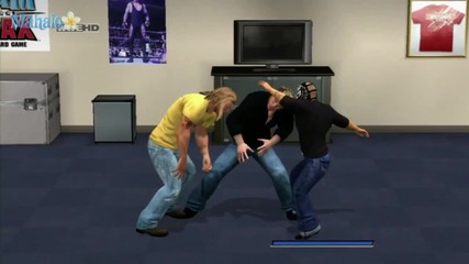 Smackdown Vs Raw 2011 - Road to Wrestlemania - Rey Mysterio Vs Edge Backstage