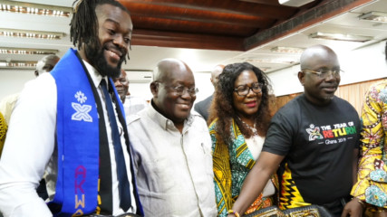 Kofi meets the esteemed President of Ghana: Kofi Kingston's Ghana Homecoming