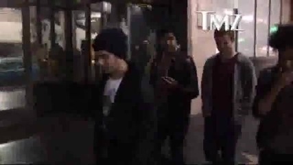 Joe and Nick Jonas leaving Katsuya