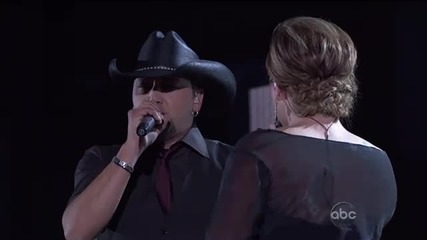 Kelly Clarkson & Jason Aldean - Dont you wanna Stay? * Country Music Awards 2010