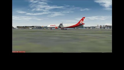 Кацане на летище Франкфурт, A330 - 300 Air Berlin Wilco 