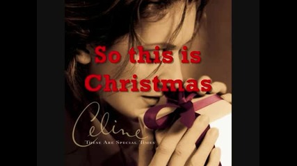 Celine dion_so this is Christmas_war is over