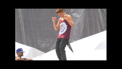 All Around the world and Boyfriend - Justin Bieber Mmvas Soundcheck june 16 2012