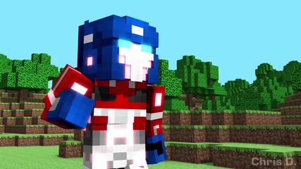 Minecraft_-optimus-prime-vs-mega