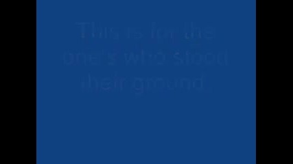 Bon Jovi - It's my life lyrics on scren