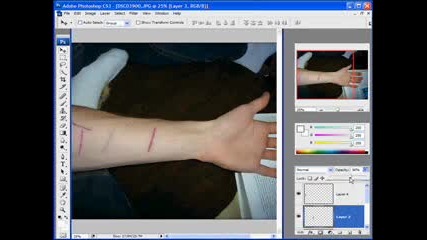 Adobe Photoshop Cs3 Tutorial - Emo Arm Cuts - Tric