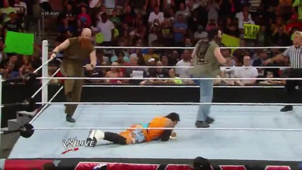 Luke Harper & Erick Rowan ambush The Usos: Raw, July 14, 2014