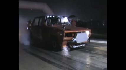 Toyota Supra Vs. Lada Turbo Drag Race [1 4 Mile]