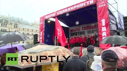 Russia: Communist Party celebrates International Worker's Day with Moscow rally