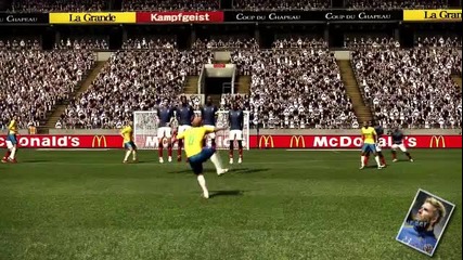 Roberto Carlos срещу Франция - Pes 2011