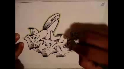 drawing graffiti wildstyle 
